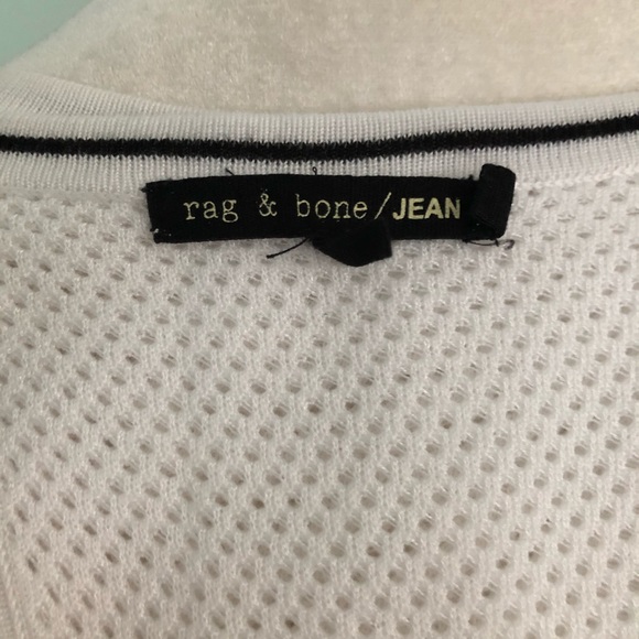 Rag & Bone Lightweight Mesh Splitback Knit Top - Picture 8 of 10